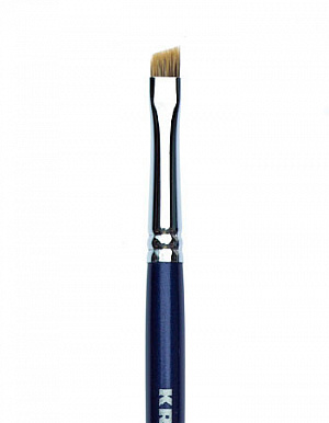 Кисть из горного колонка со скосом (ворс высота 5 мм.,ширина 6 мм.) Blue