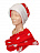Комплект "Дед Мороз" (шапка, варежки) Красный-Белый